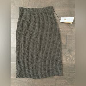 Cory Army Green Knitted Skirt - size XS